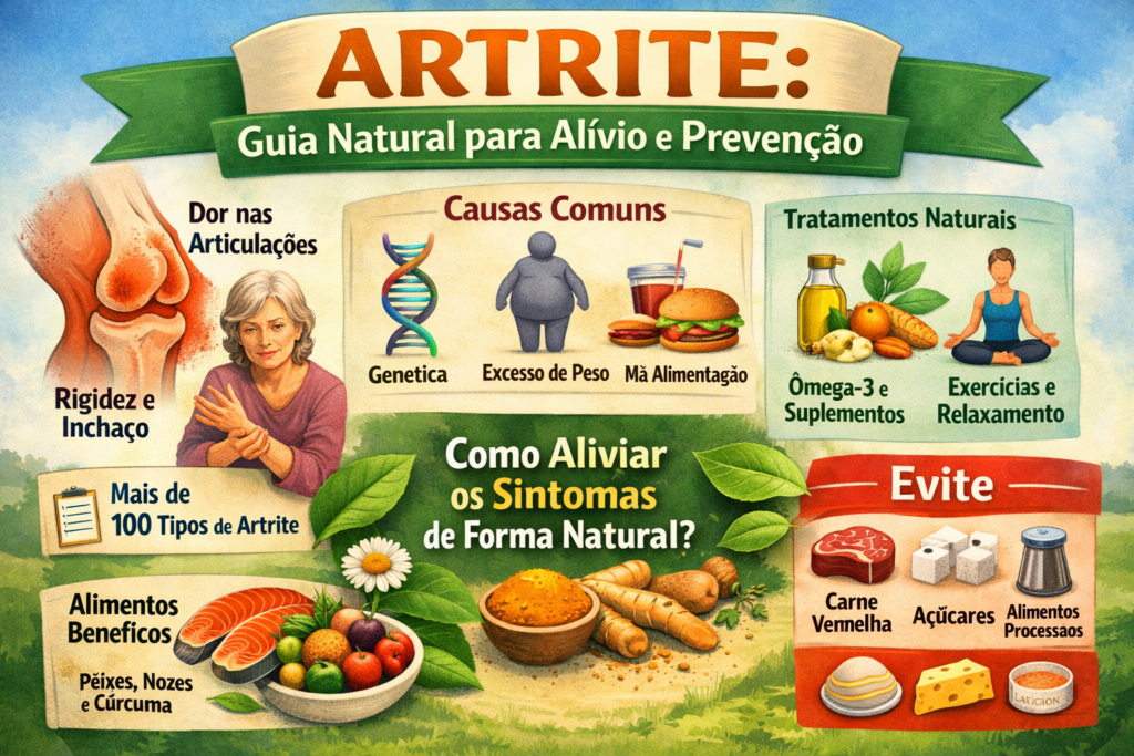 Artrite: Como Prevenir e Aliviar os Sintomas de Forma Natural